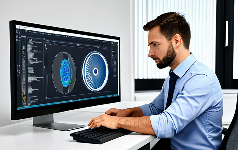 **
A professional Mechanical Design Engineer, fully clothed in appropriate attire, working at a computer in a modern office setting. The engineer is reviewing a CAD design on the screen. Safe for work, perfect anatomy, correct proportions, family-friendly, professional environment, well-formed hands, proper finger count.
**