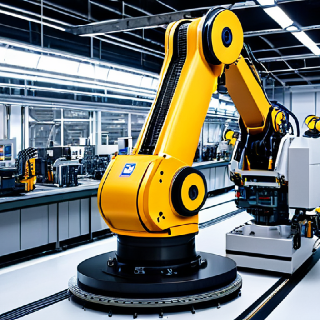 **Prompt:** "A modern factory floor showcasing a robotic arm assembling a complex engine, incorporating elements of lean manufacturing principles, digital twins monitoring the process, bright lighting, high resolution, safe for work, appropriate content, fully clothed, professional, perfect anatomy, natural pose."