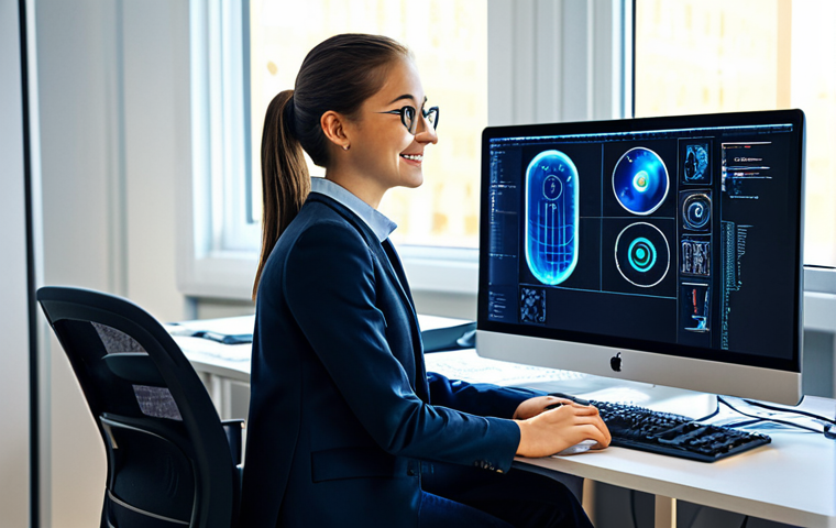 기계설계분야에서의 이직 성공 후기 - **Image Prompt 1: Aspiring Mechanical Designer**

    A young professional in modern, modest office ...