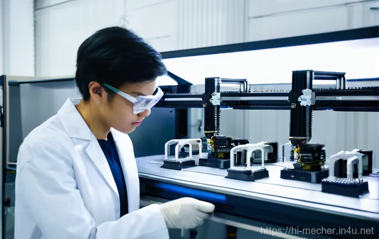 기계설계기사 필수 참고서 추천 - **Prompt 2: Modern Digital Design and Material Intelligence**
    "A sleek, modern engineering works...