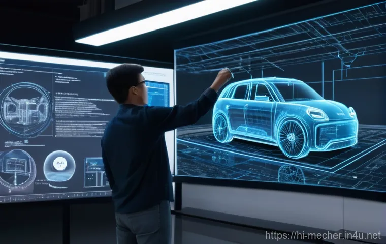 기계설계와 IoT 기반 설계 기술 - **Prompt 1: "The Heart of the Technical Revolution"**
    A highly detailed, wide-angle shot of a cu...