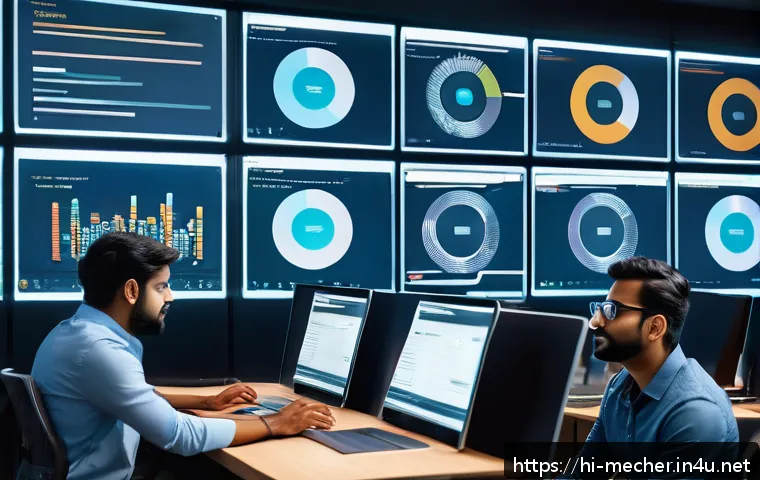 기계설계기사와 설계 데이터 관리 - A modern engineering workspace showing a diverse team of Indian professionals collaborating on machi...
