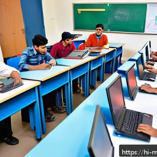 기계설계 자격증 취득 가이드 - A detailed classroom scene in an Indian technical institute focused on machine design certification,...